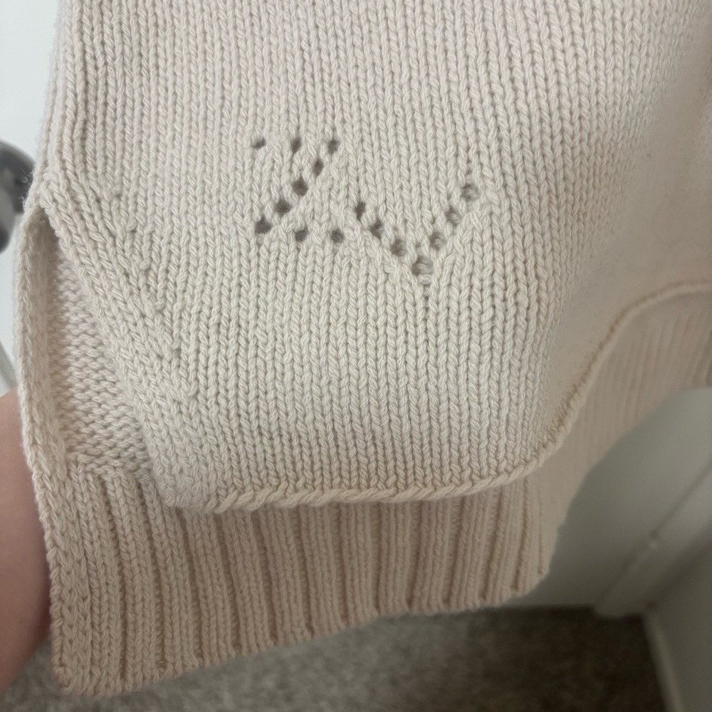 Zadig & Voltaire 100% merino wool Valmy we amour vneck sweater size S - Picture 9 of 15